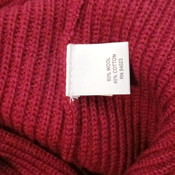 NWT Banana Republic Men's Maroon Wool Blend V-Neck Sweater Size L - Picture 5 of 9
